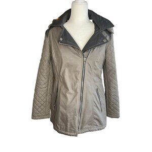 Laundry By Shelli Segal Quilted Jacket With Hood - Size M